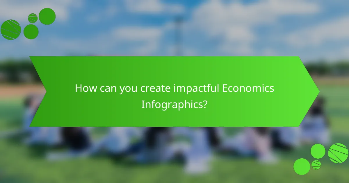 How can you create impactful Economics Infographics?