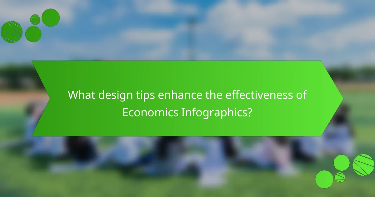 What design tips enhance the effectiveness of Economics Infographics?